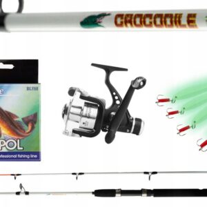 Zestaw Morski Spinning Crocodile 1.8m 100-250g + Kołowrotek + Plecionka