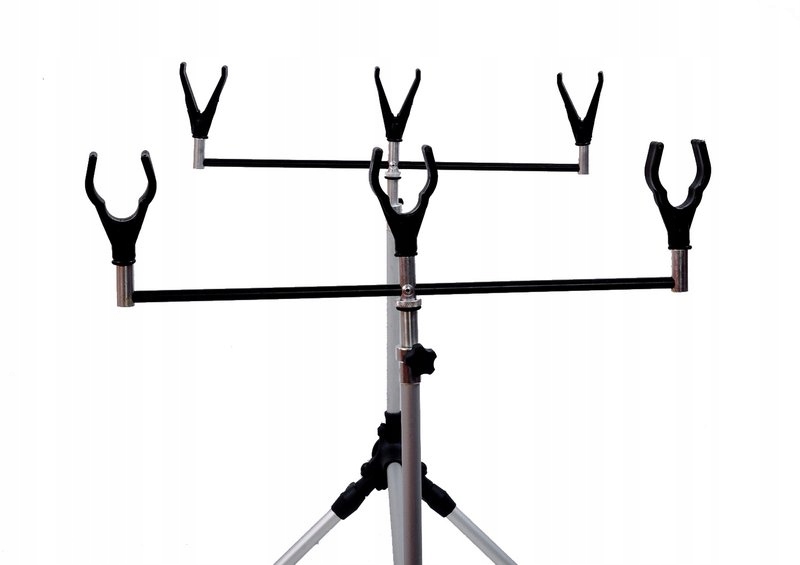 STANOWISKO KARPIOWE ROD POD REGULOWANE NA 3 WĘDKI ALUMINIUM PODPÓRKA 280509 3 Stanowisko Karpiowe Rod Pod Regulowane Na 3 Wędki Aluminium Podpórka - obrazek 3