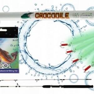 Zestaw Morski Dorsz Crocodile 2.1m 250g + Plecionka Fluo + Pilker