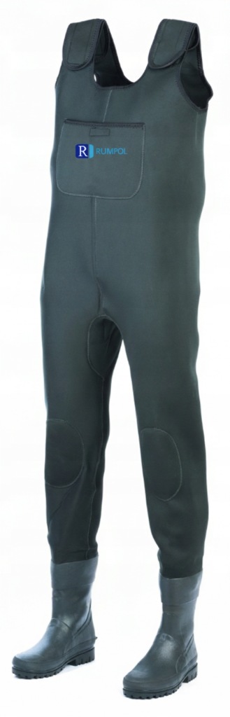 SPODNIOBUTY NEOPRENOWE 4-5MM RUMPOL 45-46 WODERY NA SZELKACH ZIELONE 290232 4 Spodniobuty Neoprenowe 4-5mm Rumpol 45-46 Wodery Na Szelkach Zielone - obrazek 4