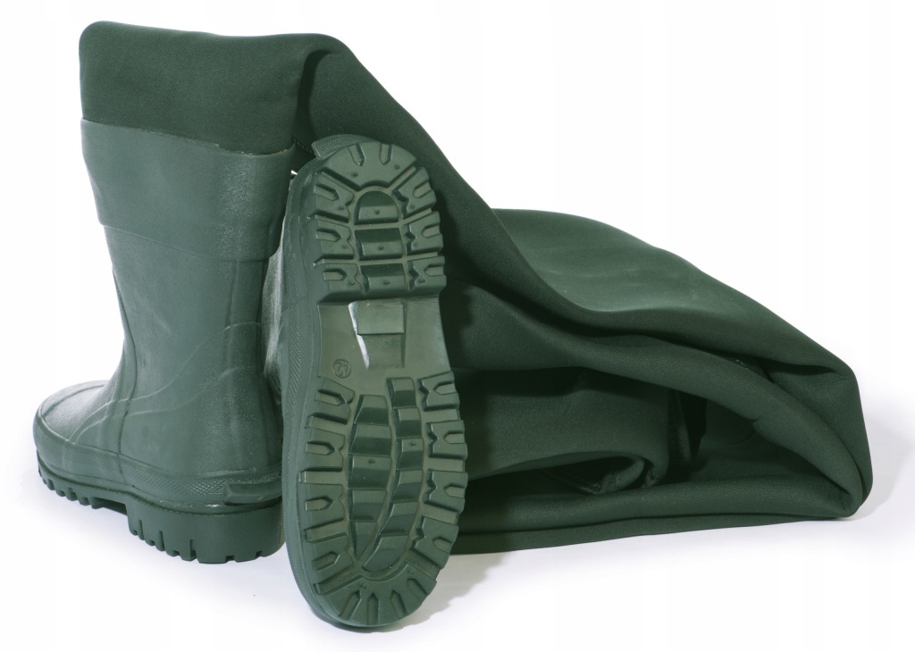 SPODNIOBUTY NEOPRENOWE 4-5MM RUMPOL 44-45 WODERY NA SZELKACH ZIELONE 290231 5 Spodniobuty Neoprenowe 4-5mm Rumpol 44-45 Wodery Na Szelkach Zielone - obrazek 5