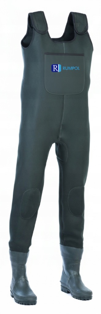 SPODNIOBUTY NEOPRENOWE 4-5MM RUMPOL 43-44 WODERY NA SZELKACH ZIELONE 290237 4 Spodniobuty Neoprenowe 4-5mm Rumpol 43-44 Wodery Na Szelkach Zielone - obrazek 4