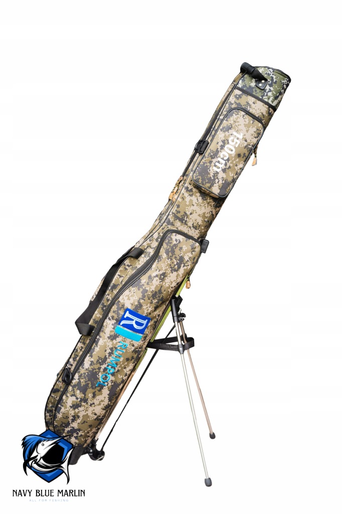 POKROWIEC WĘDKARSKI RUMPOL MORO 150CM TRZY KOMORY + STOJAK + ŻYŁKA 200549 2 Pokrowiec Wędkarski Rumpol Moro 150cm Trzy Komory + Stojak + Żyłka - obrazek 2