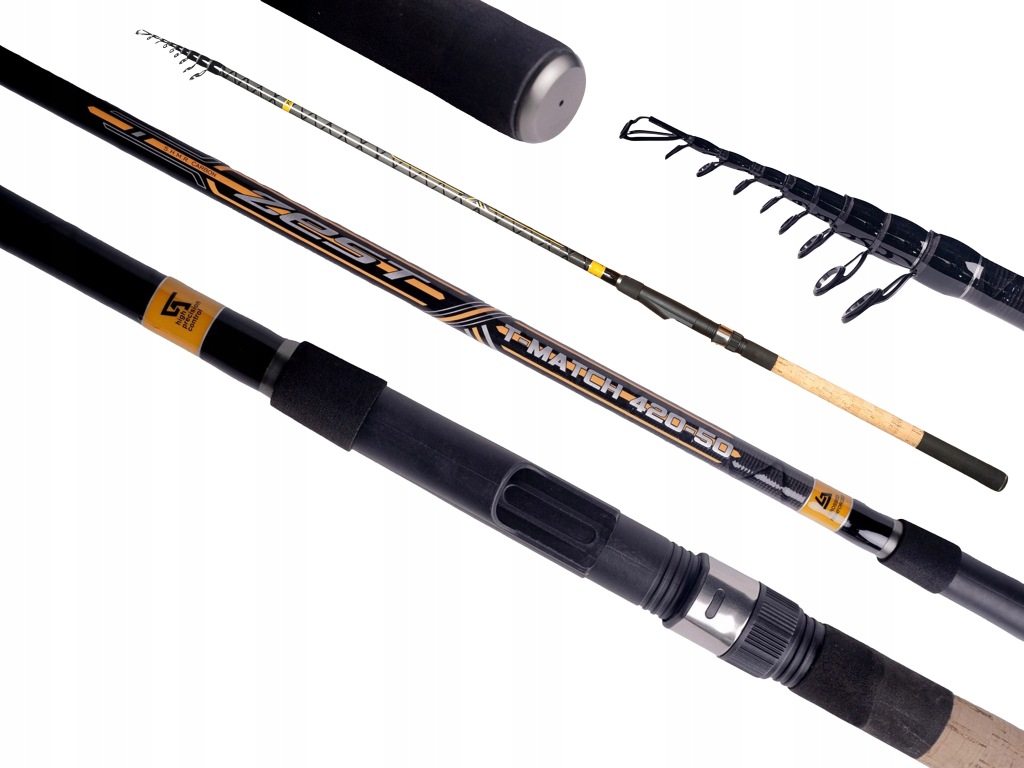 Zestaw Wędkarski Rumpol Telematch 4,2m Carbon Kołowrotek Pokrowiec 130cm