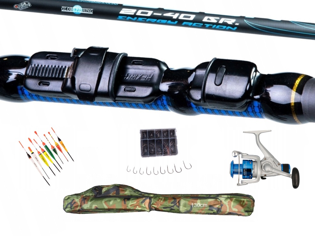 Zestaw Wędkarski Rumpol Bolo Dgon 6m Carbon Kołowrotek Pokrowiec 130cm